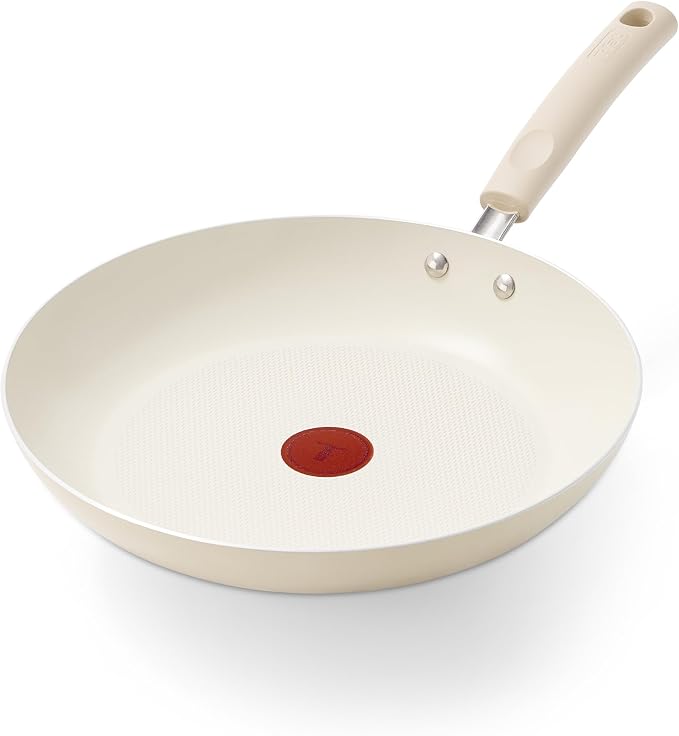 T-Fal Signature Nonstick Frying Pan, 12 in Skillet with Heat Indicator | ProGlide nonstick coating, Aluminum construction, Oven safe to 350°F, Dishwasher safe, All stovetops except induction