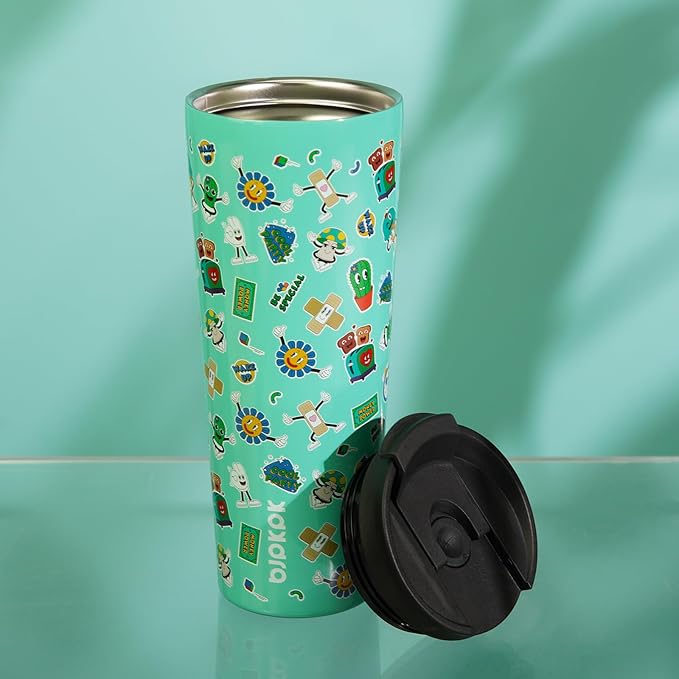 BJPKPK 30 oz Coffee Tumbler with Straw, Insulated Stainless Steel Cup | Double Wall Vacuum, Leak Proof Lid, Keeps Hot/Cold/Iced, BPA Free, Travel & Outdoor, Yummy