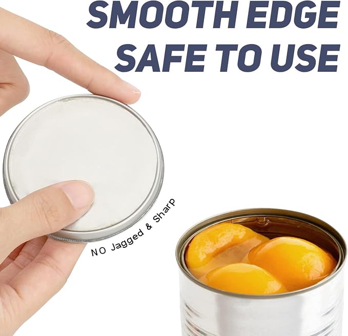 Side Cut Can Opener, Smooth Edge Manual Opener, Black | Safety side-cut blade creates smooth edges; large soft-touch knob and non-slip handle provide comfortable everyday use.