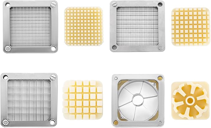VEVOR Commercial Chopper with 4 Replacement Blades Commercial Vegetable Chopper Stainless Steel French Fry Cutter Potato Dicer & Slicer Commercial Vegetable Fruit Chopper for Restaurants & Home Kitche
