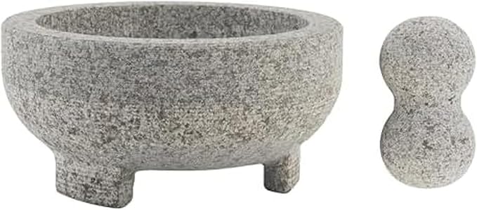 Farberware Professional Granite Molcajete Mortar and Pestle Stone Grinder, 4-Cup
