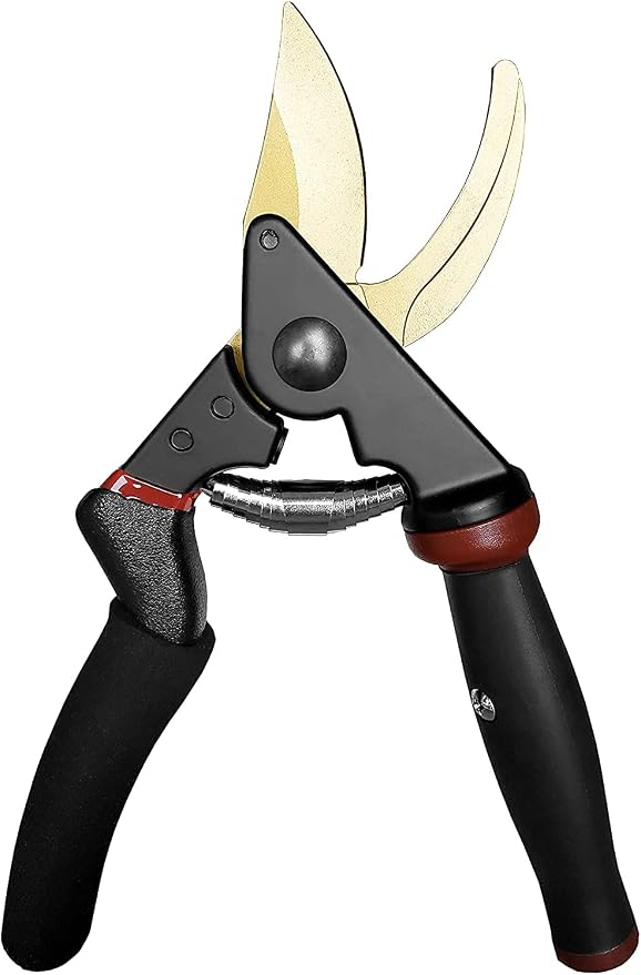 gonicc 8.5" Professional Rotating Bypass Titanium Pruning Shears(GPPS-1014) | Secateurs, Scissors, Pruners with Heavy Duty SK5 Blade. Soft Cushion Grip Handle for Everyone.