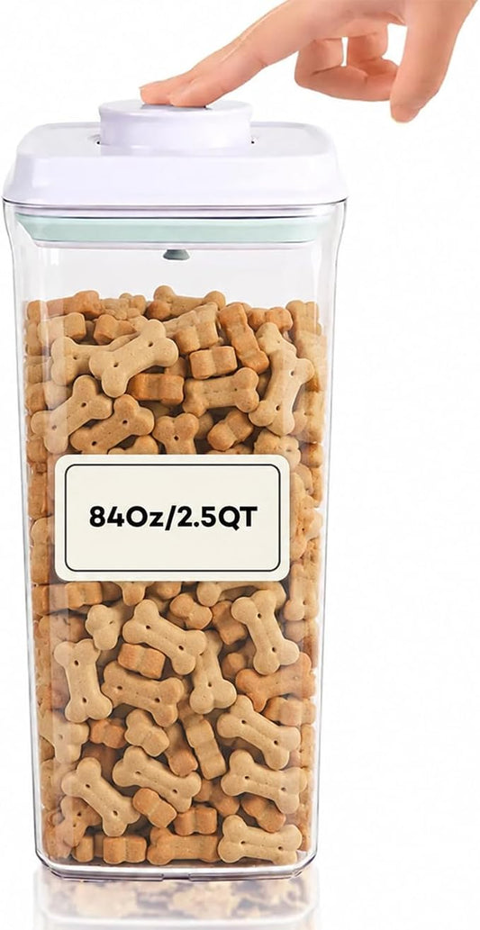 Bop Top Airtight Food Storage Containers | Pop-Top Lid | 10.5 Cups / 84 Oz | kitchen canister set, for flour, sugar, snacks, pasta, baking