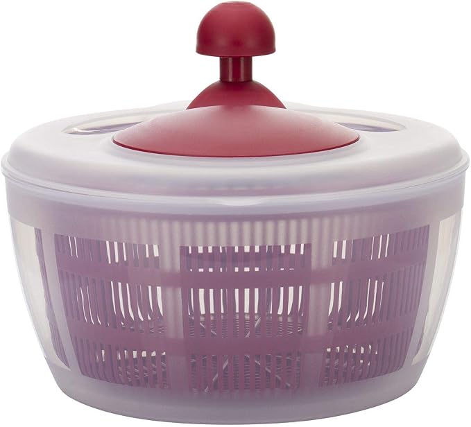 Westmark Germany Vegetable and Salad Spinner with Pouring Spout (Red/Clear)