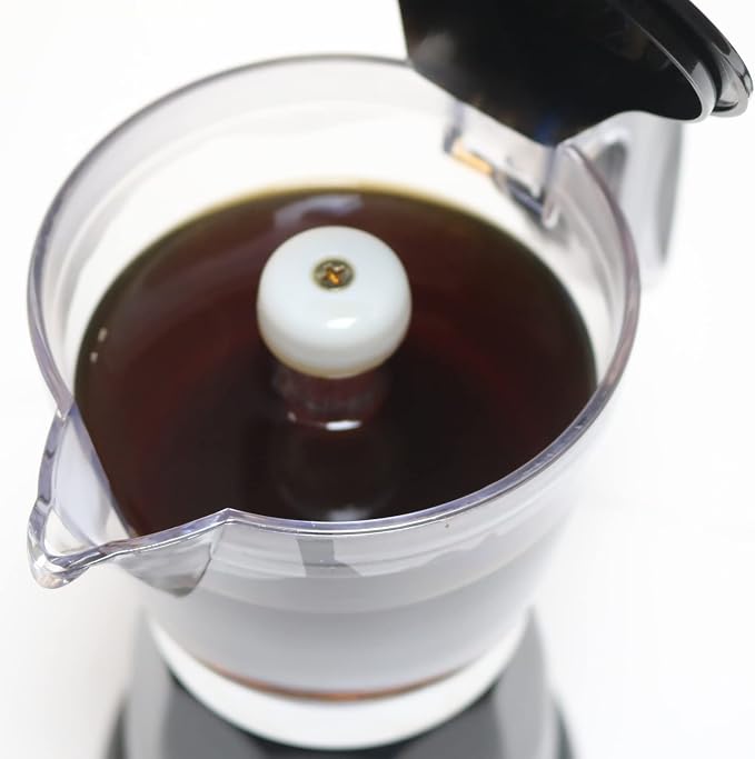 LAOION Cuban Coffee Maker, 6 or 3cup Electric Espresso Coffee Maker | Portable Cafeteras Electricas Modernas, Electric Moka Pot with Detachable Base & Overheat Protection, Coffee Gift
