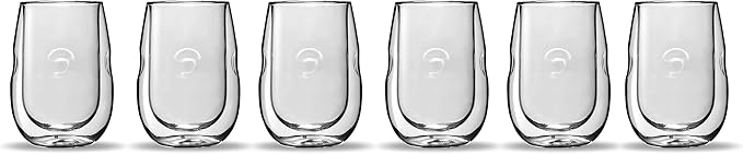 Ozeri Moderna Artisan Series Double Wall Insulated Wine Glasses