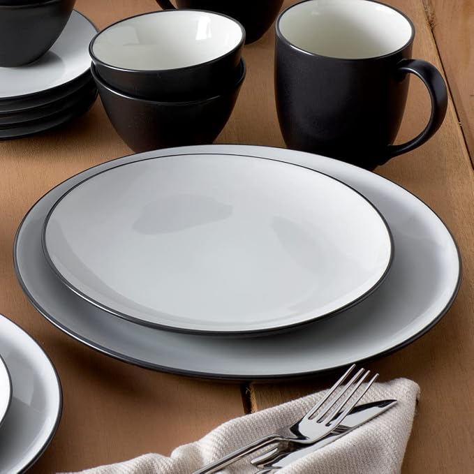 Noritake Colorwave Graphite 4-Piece Coupe Place Setting, Service for 1