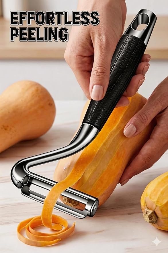Vegetable Peeler,5 Years Warranty,Potato Peeler,Effortless Peeling,Kitchen Sharp Stainless Steel Blade Veggie Gadgets for Fruit Apple Carrot Pumpkin Pineapple SugarCane,Dishwasher Safe
