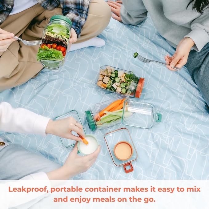 Prepara The Original Salad Pod, 4.5 Cups, Orange | BPA-Free, Ideal for Meal Prep & Salads, 4.5-Cup Pod with 2.5 oz Dressing Capsule
