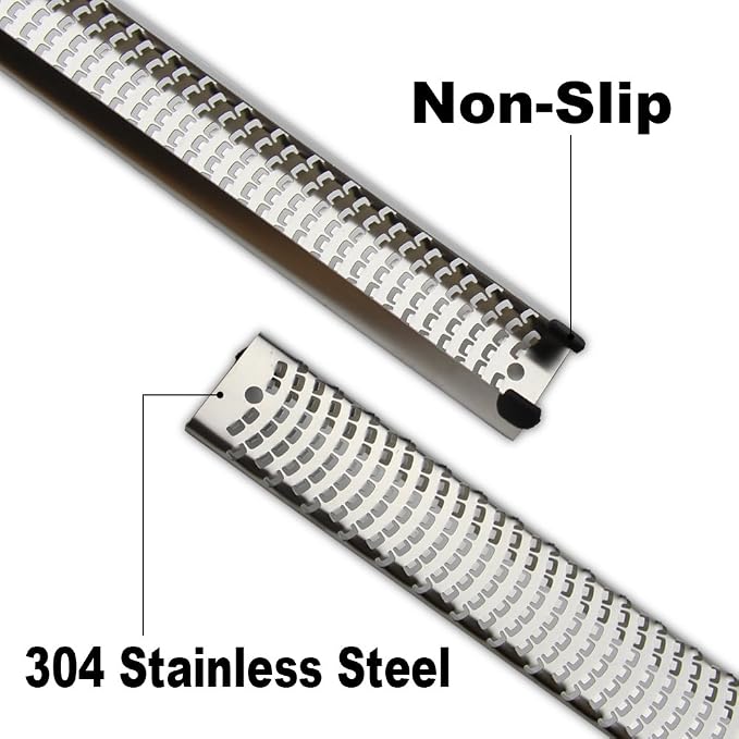 8-Inch Lemon Zester & Cheese Grater, 18/8 Stainless Steel, Black | Fine 18/8 Stainless Steel Blade for Citrus, Parmesan, Ginger and Garlic, Soft Non-slip Handle, Cover, Dishwasher Safe