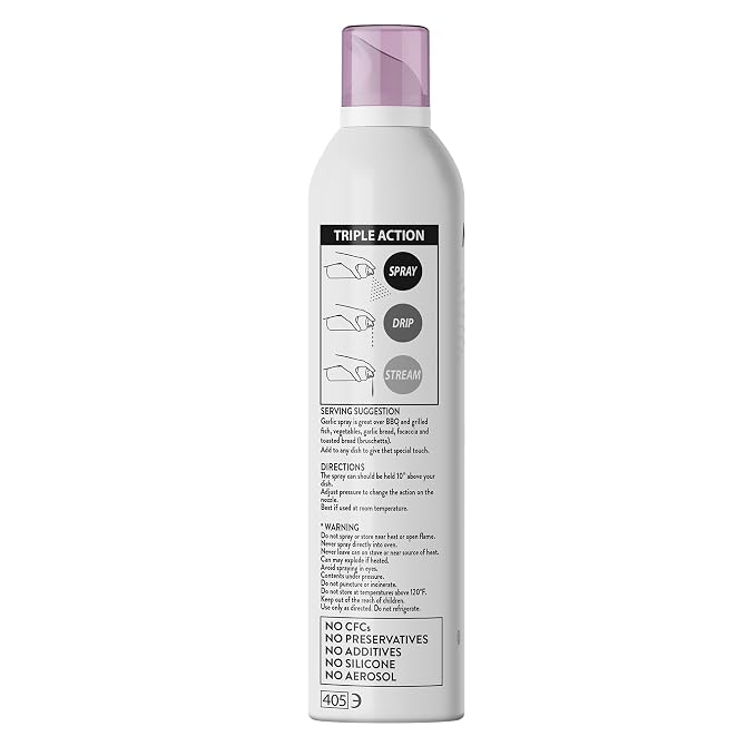 Mantova Garlic Flavored Extra Virgin Olive Oil Spray, 8 Fl Oz