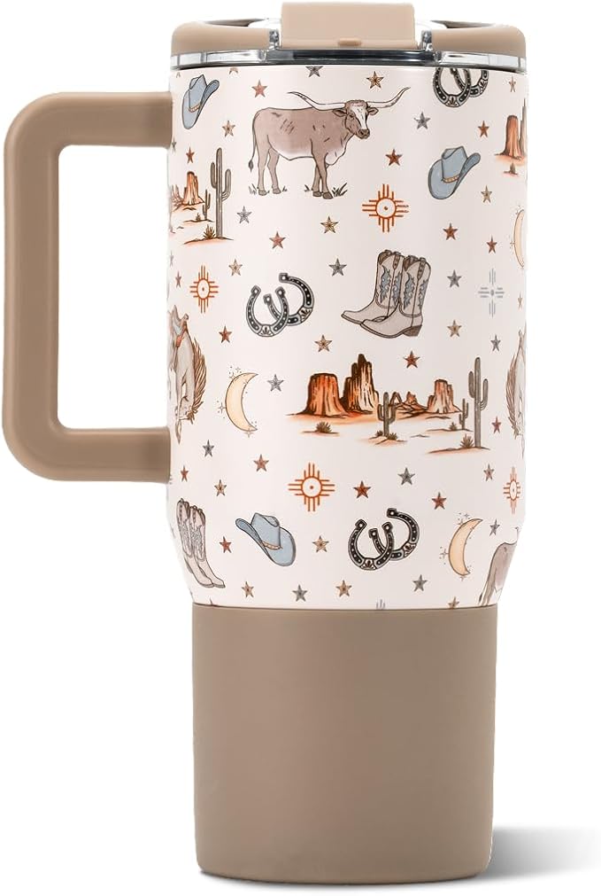HydroJug Coffee Traveler 20oz Ceramic-Lined Mug with Handle, Mesa