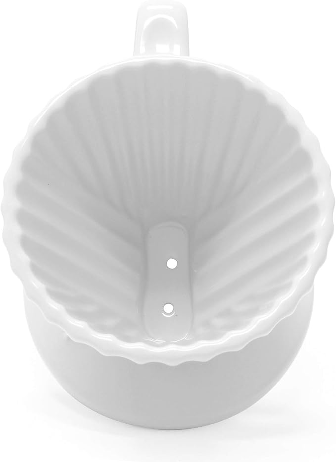Chantal "Lotus ceramic pour over coffee dripper, 8 ounces (White)