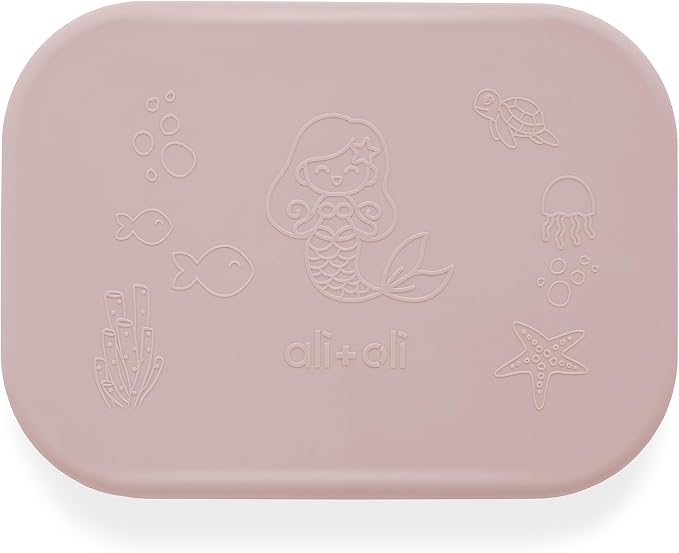 Ali+Oli Silicone Bento Box for Kids, Baby Lunch Box, BPA-Free, Spill-Proof | Daycare, Preschool, Food separation, Portion control, Snack storage, Travel-friendly, Easy cleaning, Toddlers
