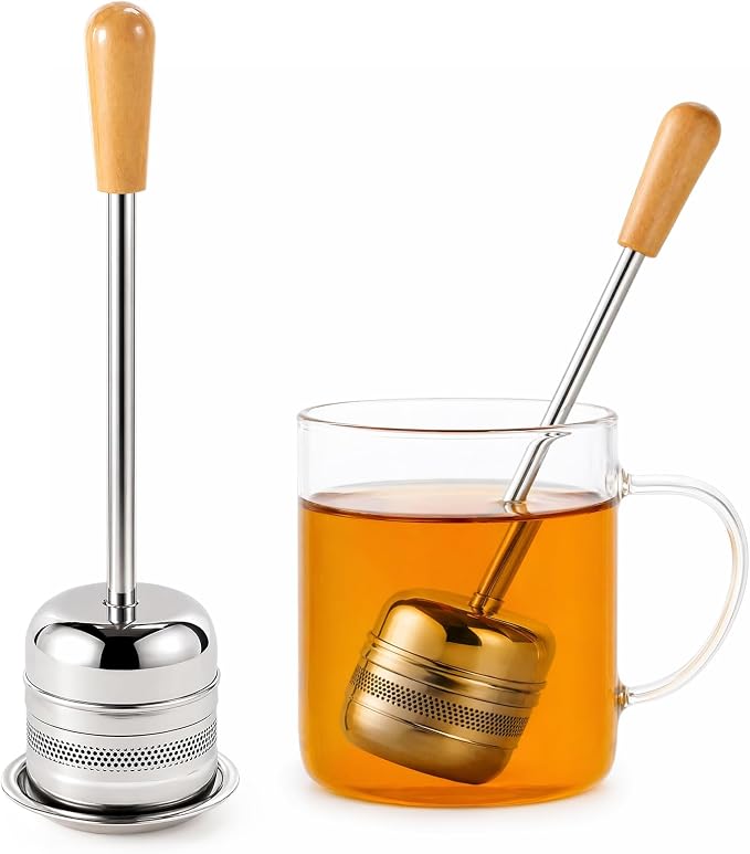 ZPUFAW 2Packs of Tea Infuser for Loose Leaf Tea, Long Handle 18/8 Stainless Steel Tea Scoop Infuser Fine Mesh Tea Strainers Tea Steeper