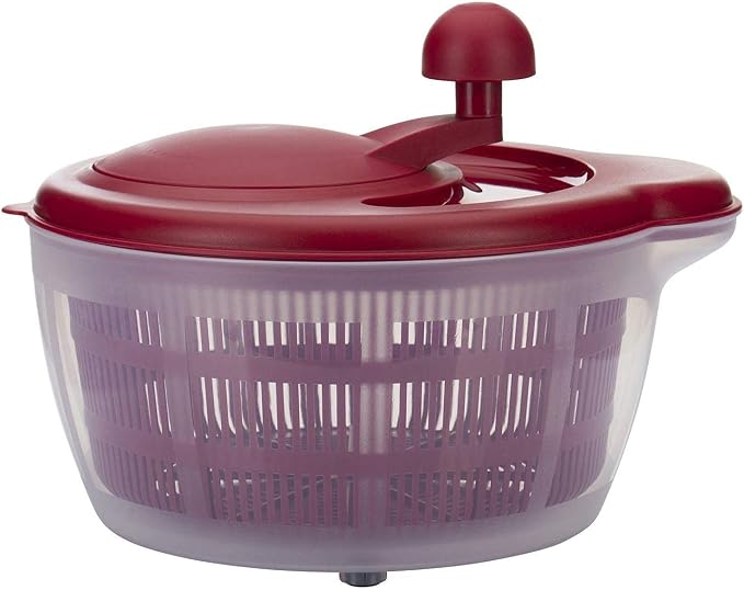 Westmark Germany Vegetable and Salad Spinner with Pouring Spout (Red)
