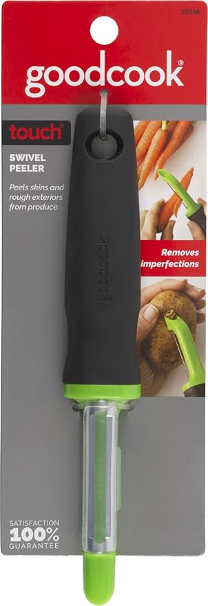 4543970-GoodCook Touch Swivel Blade Peeler, Comfort Grip Handle, 1 CT