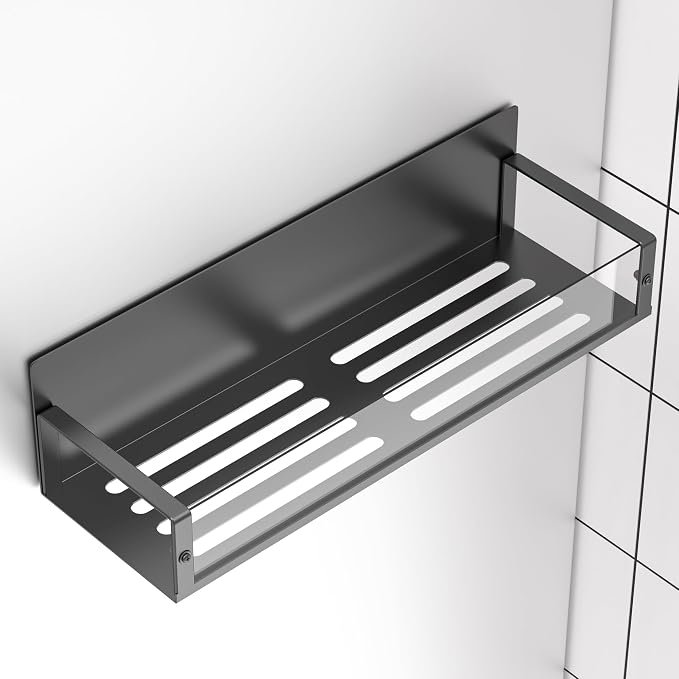 Metal Magnetic Spice Rack for Refrigerator Clear, 4 Pack | Magnetic Shelves Heavy Duty for Fridge in Kitchen, Seasoning Storage Organizer, For Oven Washer and Dryer, For Heavier Items