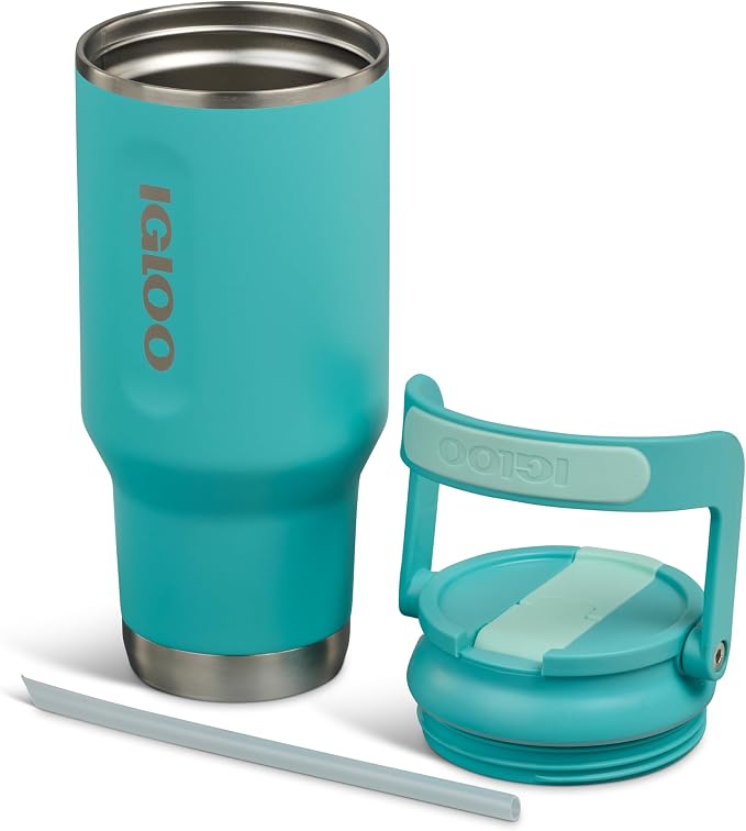 Igloo 32 oz Sport Sipper Tumbler | Stainless Steel Drinkware | Lagoon Teal