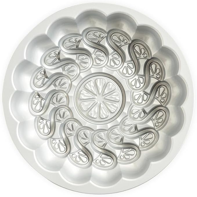 Nordic Ware Citrus Twist Pan, 8 Cup, Toffee