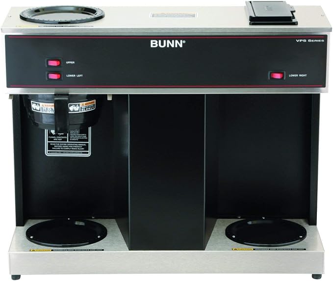 BUNN 04275.0031 VPS 12-Cup Pourover Commercial Coffee Brewer, with 3 Warming Stations (120V/60/1PH)