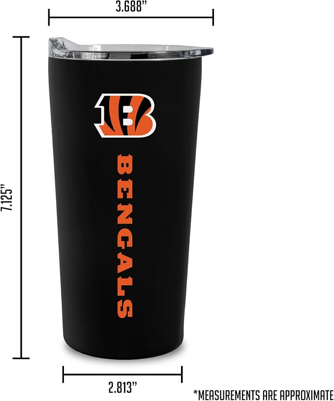Rico Industries NFL Football Soft Touch, Easy Grip Tumbler