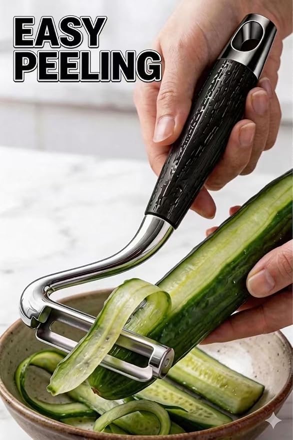 Vegetable Peeler,5-Year Warranty,Zero Flex Potato Veggie Peeler for Kitchen | Elite Multifunctional Fruit Zero Flex Peelers Sharp Stainless Steel Blade for Apple Cucumber Pumpkin Papaya Cheese Cabbage