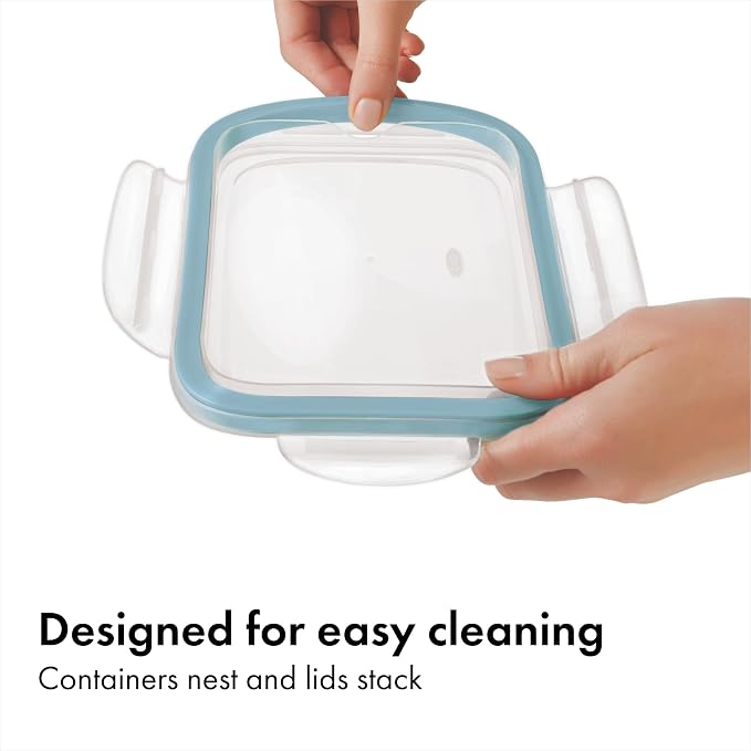OXO Good Grips Smart Seal 1.6 -Cup Glass Food Storage Container - Arctic Blue