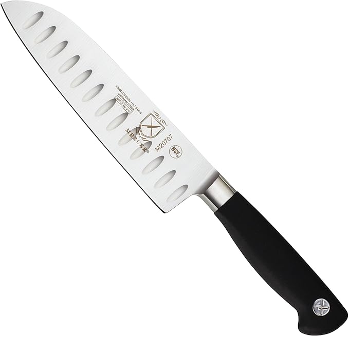 Mercer Culinary M20707 Genesis 7-Inch Santoku Knife,Black
