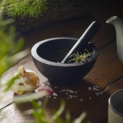 Lifespace Cast Iron Mortar & Pestle