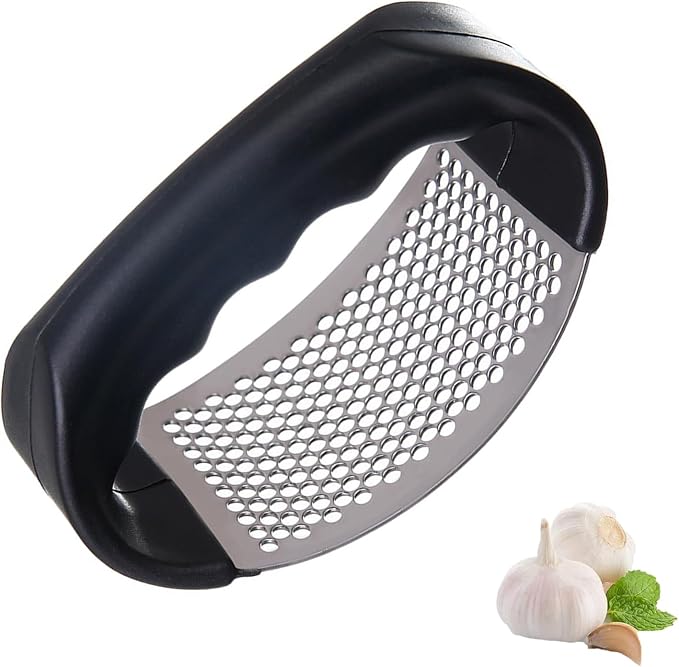 Garlic Press Rocker Stainless Steel New Innovative Garlic Mincer Crusher Chopper Smash Garli