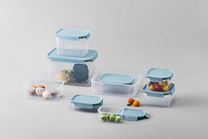 LocknLock Classic-Plus Plastic Food Storage Container | Airtight Plastic Food Storage Containers with Lids | BPA Free Stackable Food Storage for Meal Prep, Leakproof, Freezer & Dishwasher Safe, 420ml