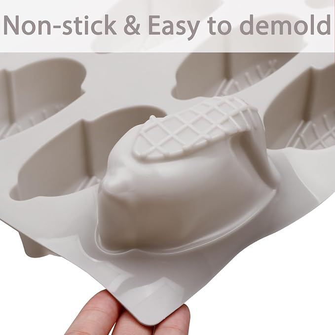 Silicone Corn Shaped Mold for Baking, 9-Cavity | Easy to Clean, 11.54 x 6.89 in Size, Mini Cornbread Muffin, Flexible & Non-Stick, Reusable Silicone