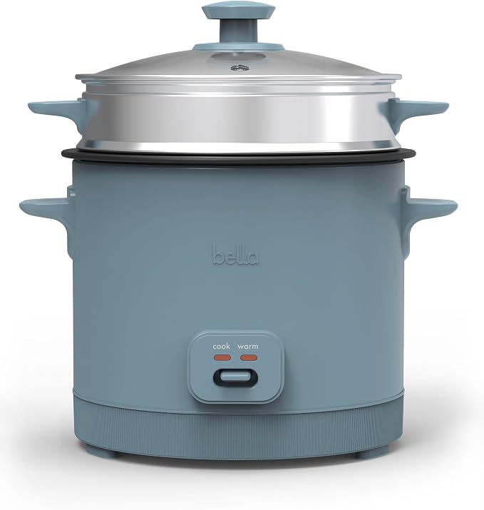 Bella 16 cup rice cooker with Steamer, Surf