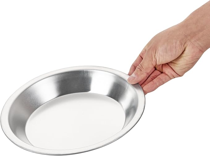 Restaurantware Aluminum Pie Pan 72 Count 8 Inch Round 1.25 Inch Deep Oven-Friendly Pie Tin, Lightweight Baking Pan, Silver Plate for Quiche, Fruit Pies, Home And Commercial Kitchens