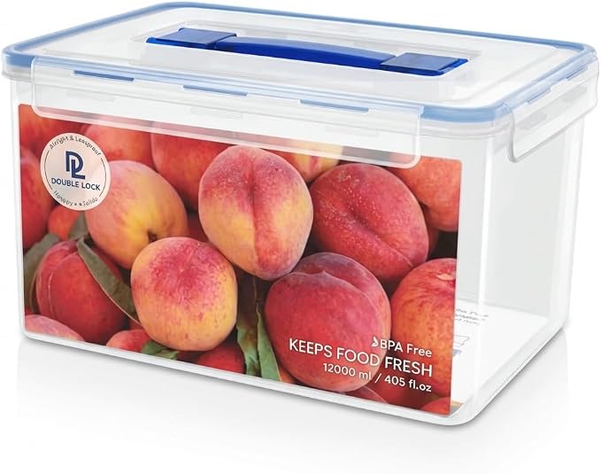 Tribello Extra Large Food Storage Container with Lid Airtight Lid with Handle (Extra Large - 400 OZ)