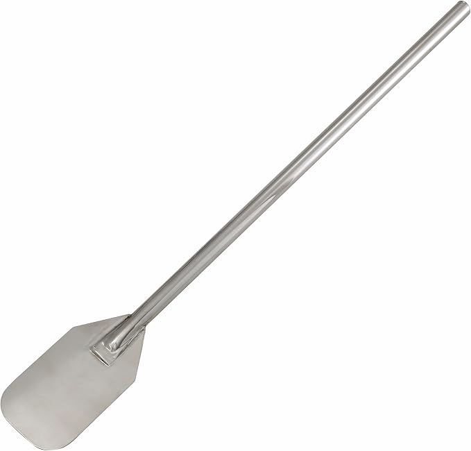 Winco 36" Stainless Steel Mixing Paddle | Heavy-duty, Reinforced handle, Contoured edges