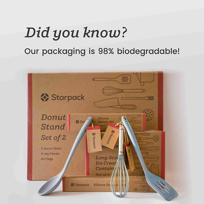 Starpack Get a Grip Silicone Kitchen Tongs (9 Inch) - LFGB Non Toxic, 600°F Heat Resistant, BPA-Free - Heavy-Duty Stainless Steel, Locking - Dishwasher Safe for Nonstick Cookware