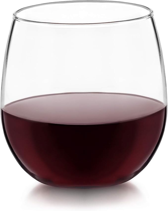 Libbey Vina Stemless Red-Wine Glasses (16.75oz/Set of 4)