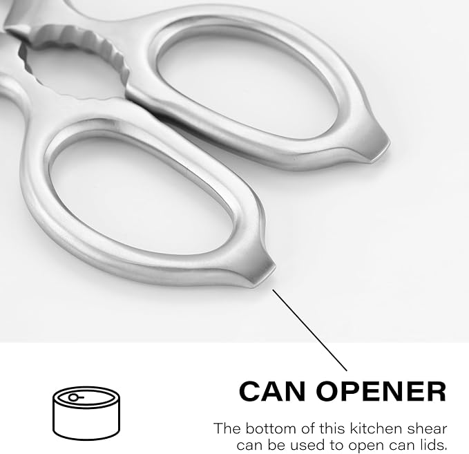 Upgraded Version Heavy Duty Kitchen Shears Come Apart, Full-Steel Scissors | Professional Chef Scissors, All Purpose, Full-Steel Forged Stainless Steel Kitchen Scissors, Ultra Sharp Detachable Blades