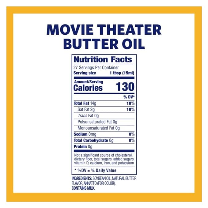 Kernel Season's Movie Theater Popcorn Oil, Butter, 13.75 Ounce, 2 Count | Theater Popcorn Oil, Butter