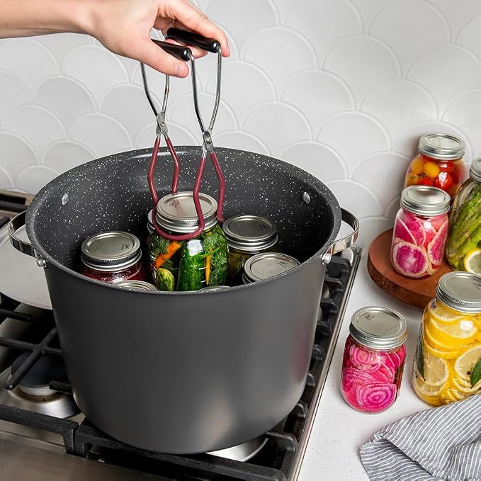 Nordic Ware Verde Ceramic Nonstick 20 Quart Stockpot with Lid