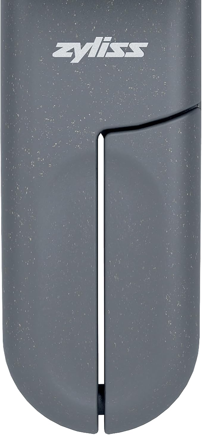 Zyliss MagiCan Manual Can Opener – Ergonomic Gray Handle with Lid-Release for Hands-Free Disposal – Stainless Steel Cutting Wheel, Compact Design, Left or Right-Hand Use – 5-Year Guarantee