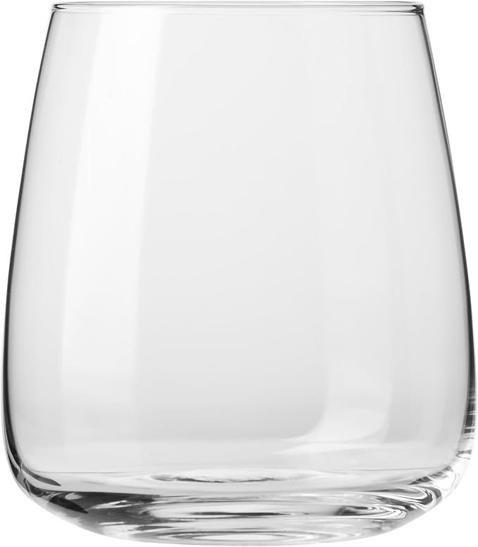 KROSNO Water Glasses Set of 6, 15.9 oz, Modern Collection | Drinking Glasses, Lead-Free Crystal Glassware, Juice Glasses, Water Glass Set, Dishwasher Safe, Made in Europe