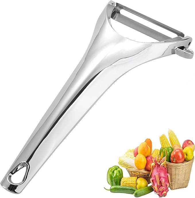 Vegetable Peeler Ergonomic Stainless Steel Handle for Potato Apple | Y-Shaped Swivel,Sharp Rustproof Blade,Built-in Potato Eye Remover,Fits Pumpkin Veggie, Peelers for Kitchen,Dishwasher Safe