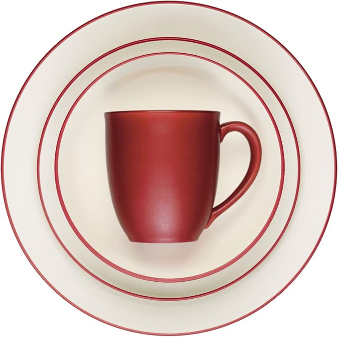 Noritake Colorwave Raspberry 4-Piece Coupe Place Setting, Service for 1