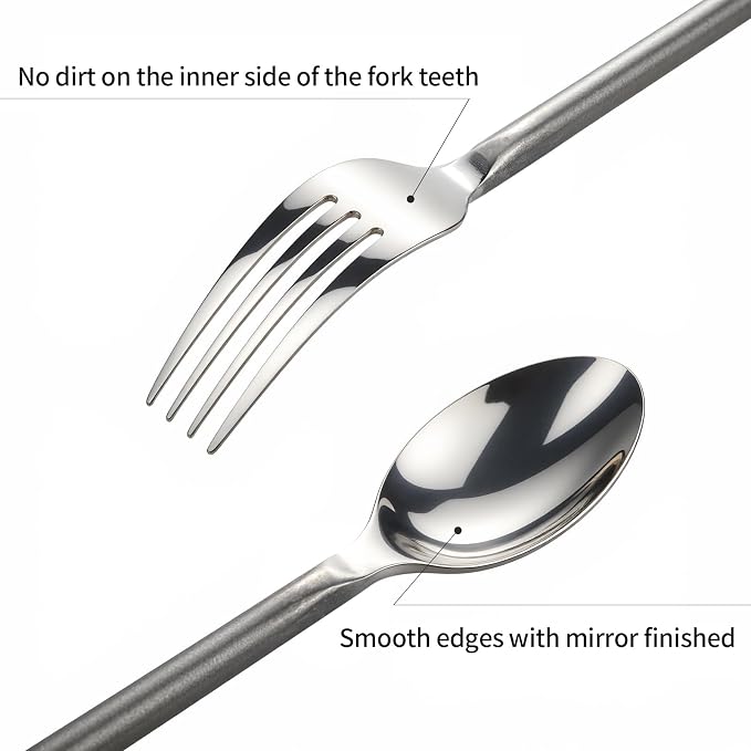 Silverware Set Vintage Black Handle 20 Pieces Service for 4 | Flatware Set Stainless Steel, Mirror Finished Heavy Duty Cutlery Set, Home Hotel Wedding Housewarming Gift, Dishwasher Safe