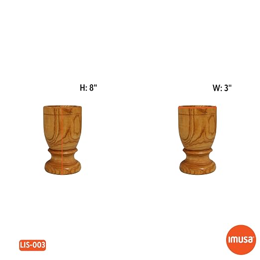 IMUSA USA Small Wood Mortar & Pestle | Ideal for Grinding Spices and Herbs
