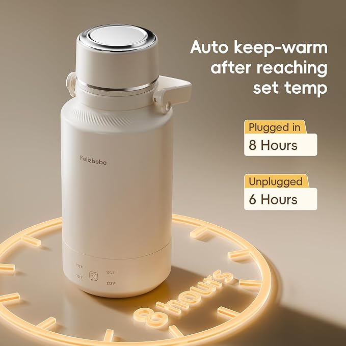 33.8 Oz/1000mL Portable Electric Kettle,304 Stainless Steel Travel Kettle Electric,4 Temp Settings with Holding Heat,600W Fast Boiling Water with Auto Shut-Off and Boil Dry Protection