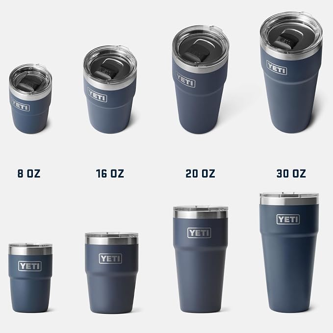 YETI Rambler 20 oz Stackable Tumbler, Stainless Steel, Vacuum Insulated with MagSlider Lid